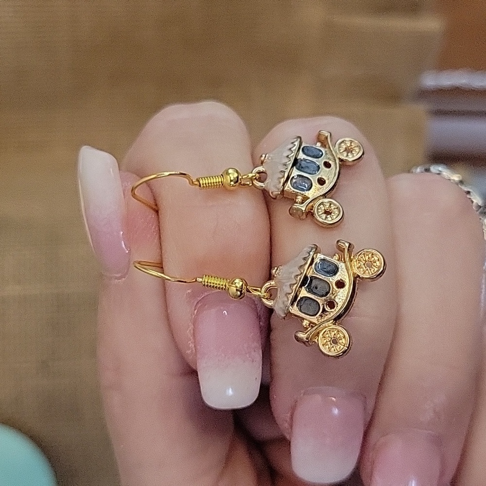 Cinderella's Coach Drop Earrings